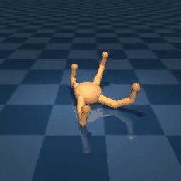 Quadruped recovery animation